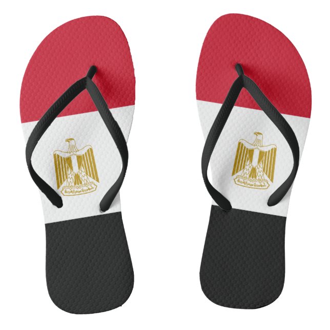 Egyptian flag flip flops (Footbed)