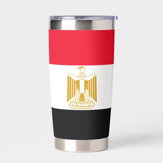 Egyptian Flag Insulated Tumbler (Left)