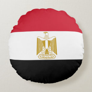 Egyptian flag round pillow