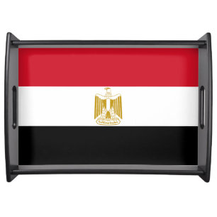Egyptian flag serving tray