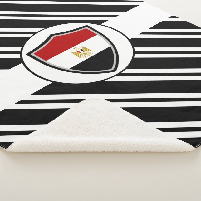 Egyptian flag sherpa blanket (3/4)