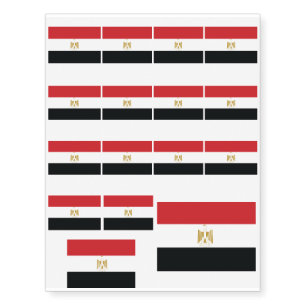 EGYPTIAN FLAG TEMPORARY TATTOOS