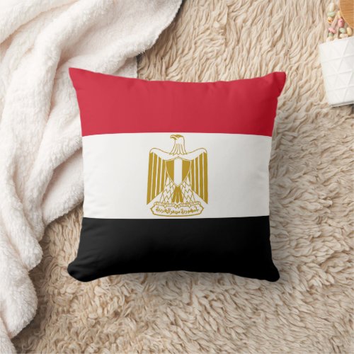 Egyptian flag throw pillow
