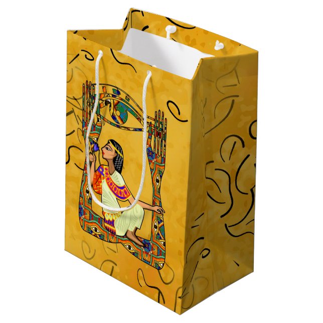 Egyptian Fusion Medium Gift Bag (Back Angled)