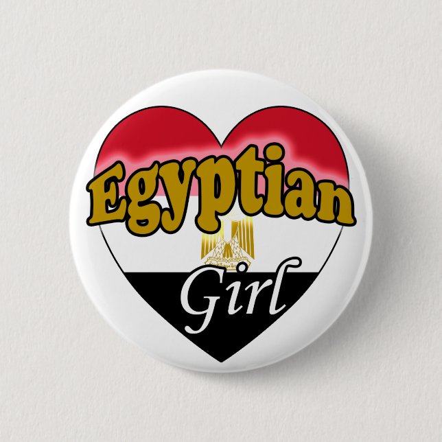 Egyptian Girl Button (Front)