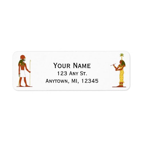 Egyptian God And Goddess Label