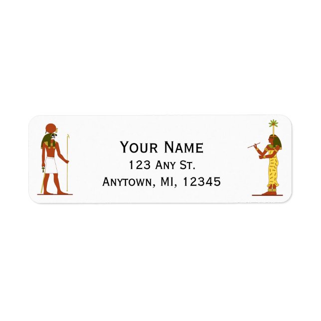 Egyptian God And Goddess Label (Front)
