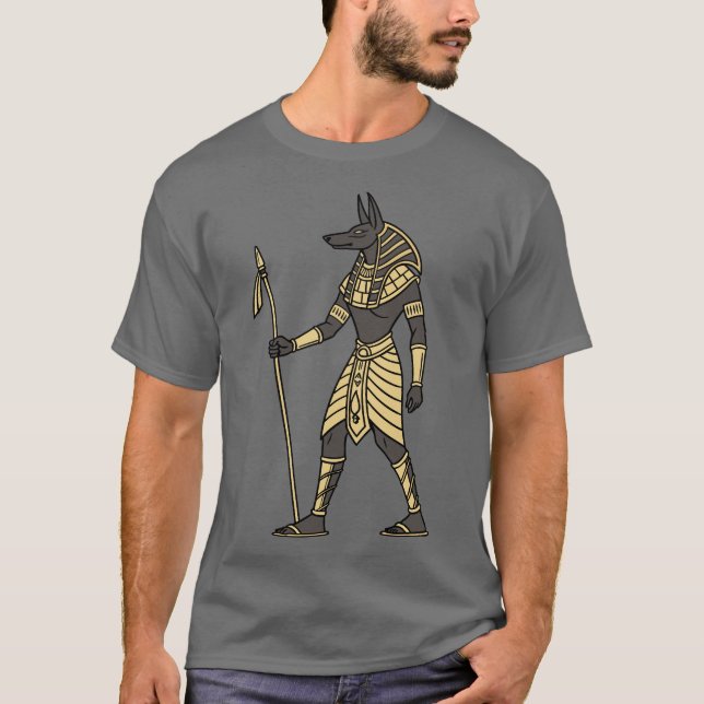 Egyptian God Anubis T-Shirt (Front)