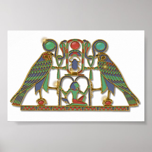 Egyptian God Horus Pectoral Poster (Front)