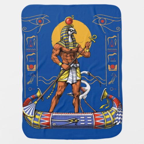 Egyptian God Ra Baby Blanket