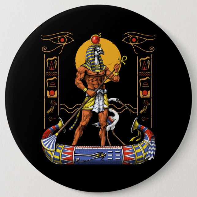 Egyptian God Ra Button (Front)