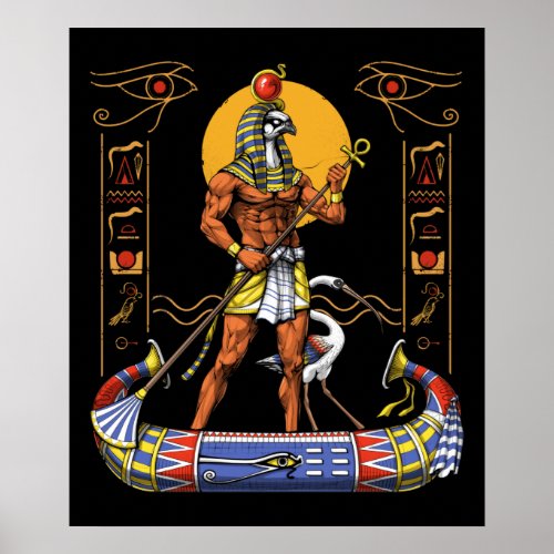 Egyptian God Ra Poster