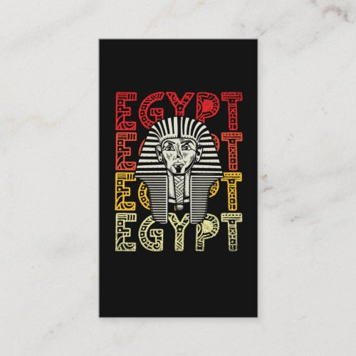 Egyptian God Tutankhamun Retro Egypt Pharaoh Business Card
