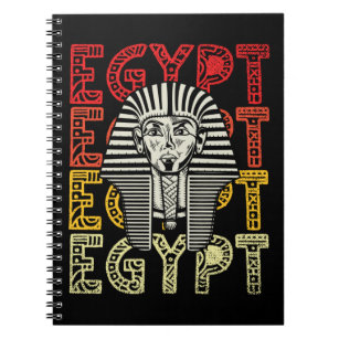 Egyptian God Tutankhamun Retro Egypt Pharaoh Notebook