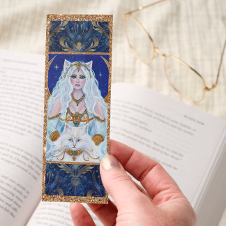 Egyptian goddess Bastet art by Renee Lavoie Bookmarks