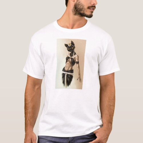 Egyptian Goddess Bastet T_Shirt