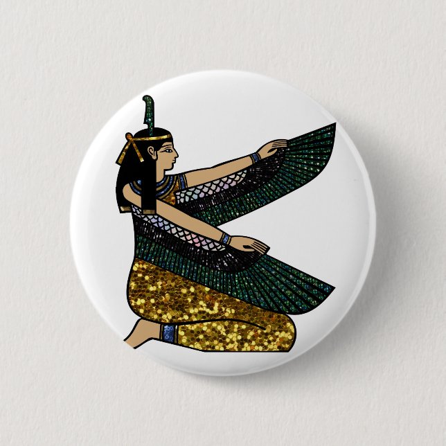 egyptian goddess button (Front)