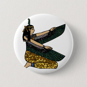 egyptian goddess button