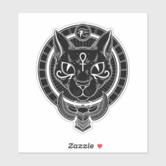 Egyptian goddess cat Bastet Sticker