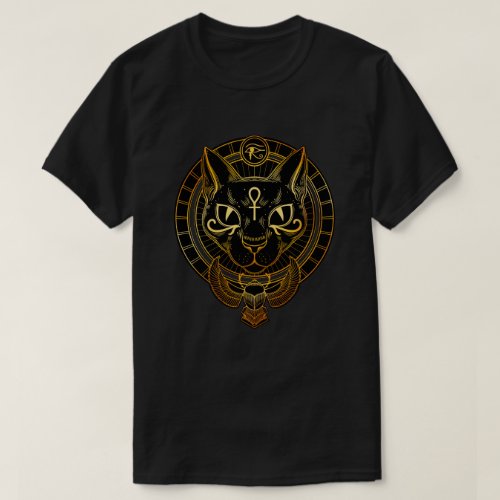 Egyptian goddess cat Bastet T_Shirt