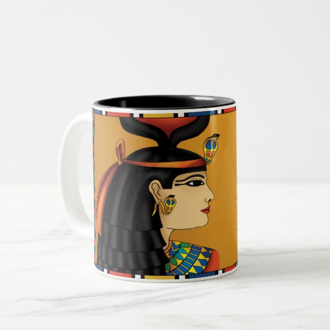 Egyptian Goddess Hathor Mug (Front Left)