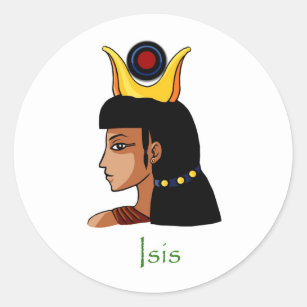 Egyptian Goddess Isis Classic Round Sticker