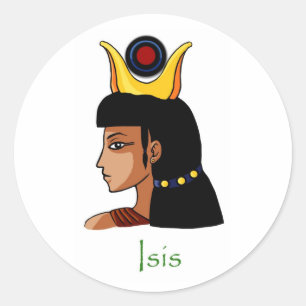 Egyptian Goddess Isis Classic Round Sticker