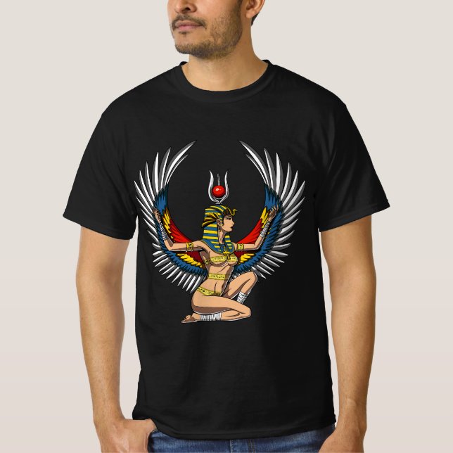 Egyptian Goddess Isis Queen Pharaoh Hieroglyphs My T-Shirt (Front)
