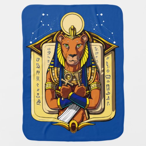 Egyptian Goddess Lioness Sekhmet God Bastet Baby Blanket