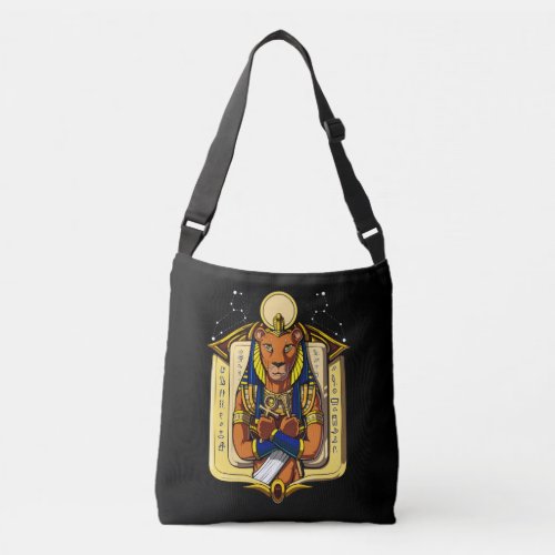 Egyptian Goddess Lioness Sekhmet God Bastet Crossbody Bag