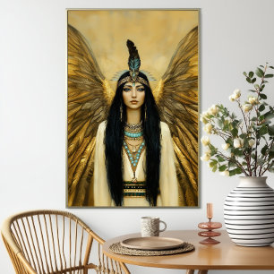 Egyptian Goddess Maat Fantasy Art Poster