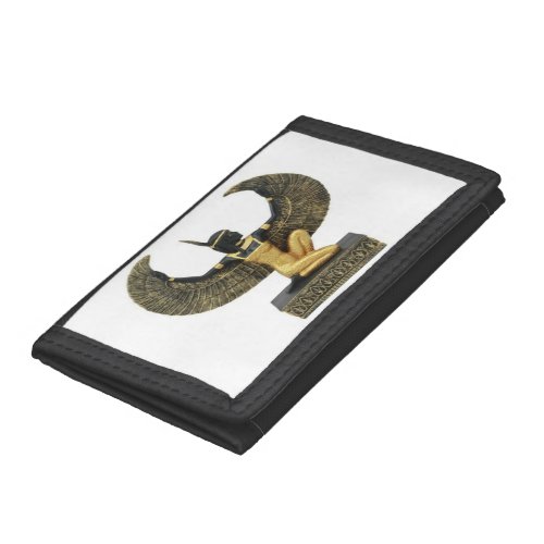 Egyptian Goddess Maat with Wings Trifold Wallet