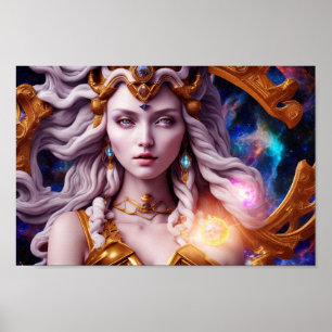 Egyptian Goddess modern digital poster