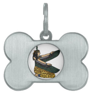 egyptian goddess pet name tag