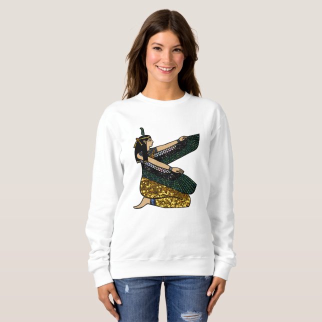 egyptian goddess womens sweatshirt (Front Full)