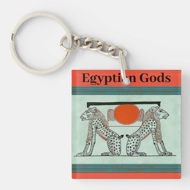 Egyptian Gods Acrylic Keychain (Front)