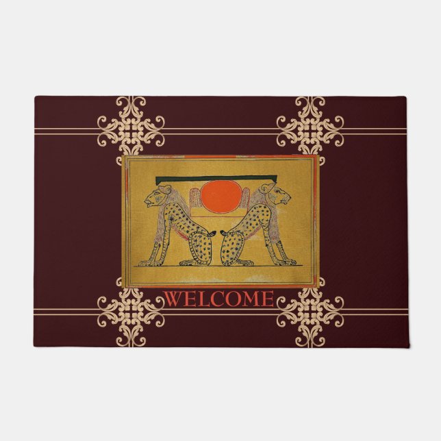 Egyptian Gods Door Mat (Front)