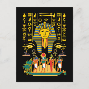 Egyptian Gods Egypt Pharaoh Deities Anubis Horus Postcard