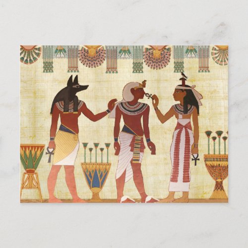 egyptian gods postcard