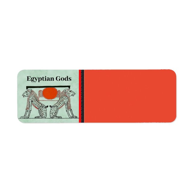 Egyptian Gods Return Address Label (Front)