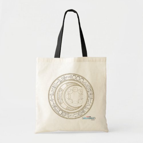 Egyptian Gold Crescent Moon Phases Graphic Tote Bag