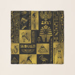 Egyptian  Gold hieroglyphs and symbols collage Scarf<br><div class="desc">Egyptian  Gold hieroglyphs and symbols collage</div>