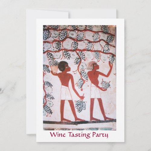 EGYPTIAN GRAPE VINEYARD  WINE TASTING PARTY INVITATION