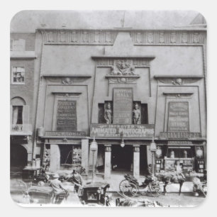 Egyptian Hall, Piccadilly 1895 Square Sticker