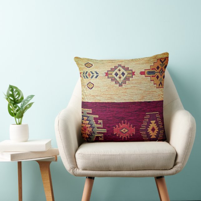 Egyptian handmade designs throw pillow (Chair)
