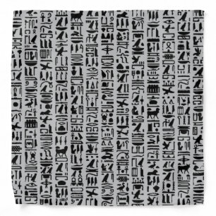 Egyptian Hieroglyph Bandana