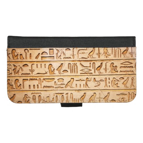 Egyptian Hieroglyph iPhone 87 Plus Wallet Case