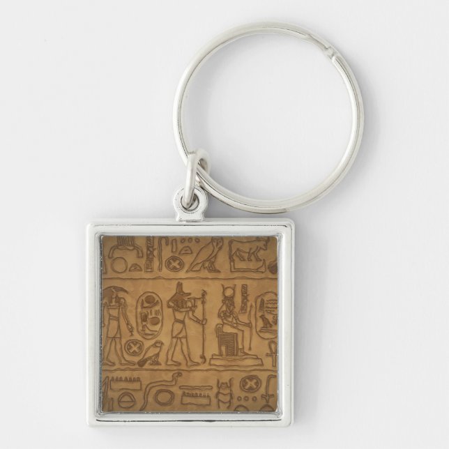 Egyptian Hieroglyphic Art Keychain (Front)