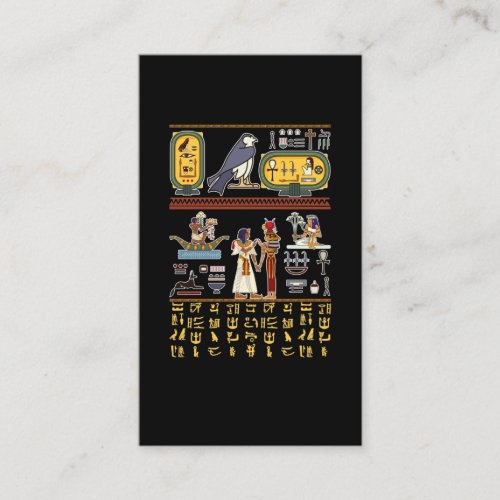 Egyptian Hieroglyphic Wall Mural Egypt Business Card