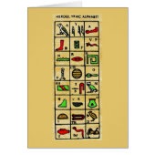 Egyptian Hieroglyphics, Alphabetic Symbols (Front)